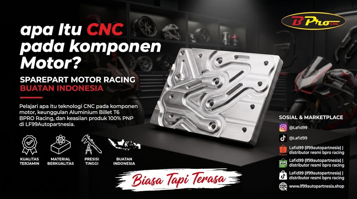 Apa Itu CNC pada Komponen Motor? Keunggulan Presisi Teknologi BPRO Racing Indonesia