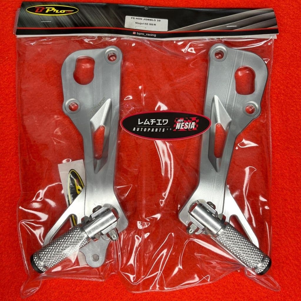 bpro racing footstep belakang non jomblo ninja r/ss bpro gen 2 3d knalpot cobra