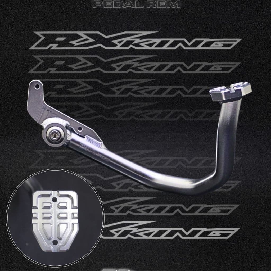BPRO Pedal Rem RX King Fizr Aluminium Billet CNC Anodize dengan 4 Lahan Penggerak