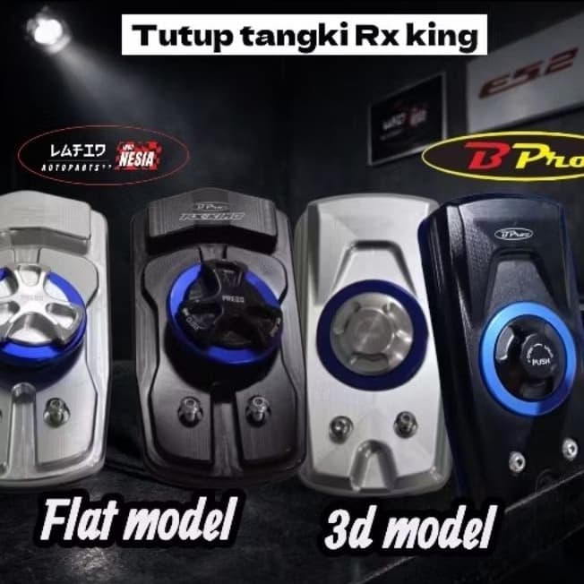 Bpro tutup tangki Rx king 3D fuel cap CNC keyless original bpro racing