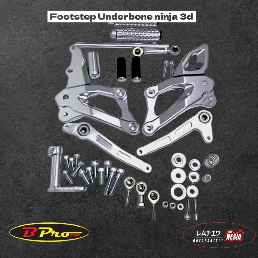 Footstep Underbone Bpro Ninja R RR SS Disk SPC New Model 3D Full Spec CNC Original B Pro