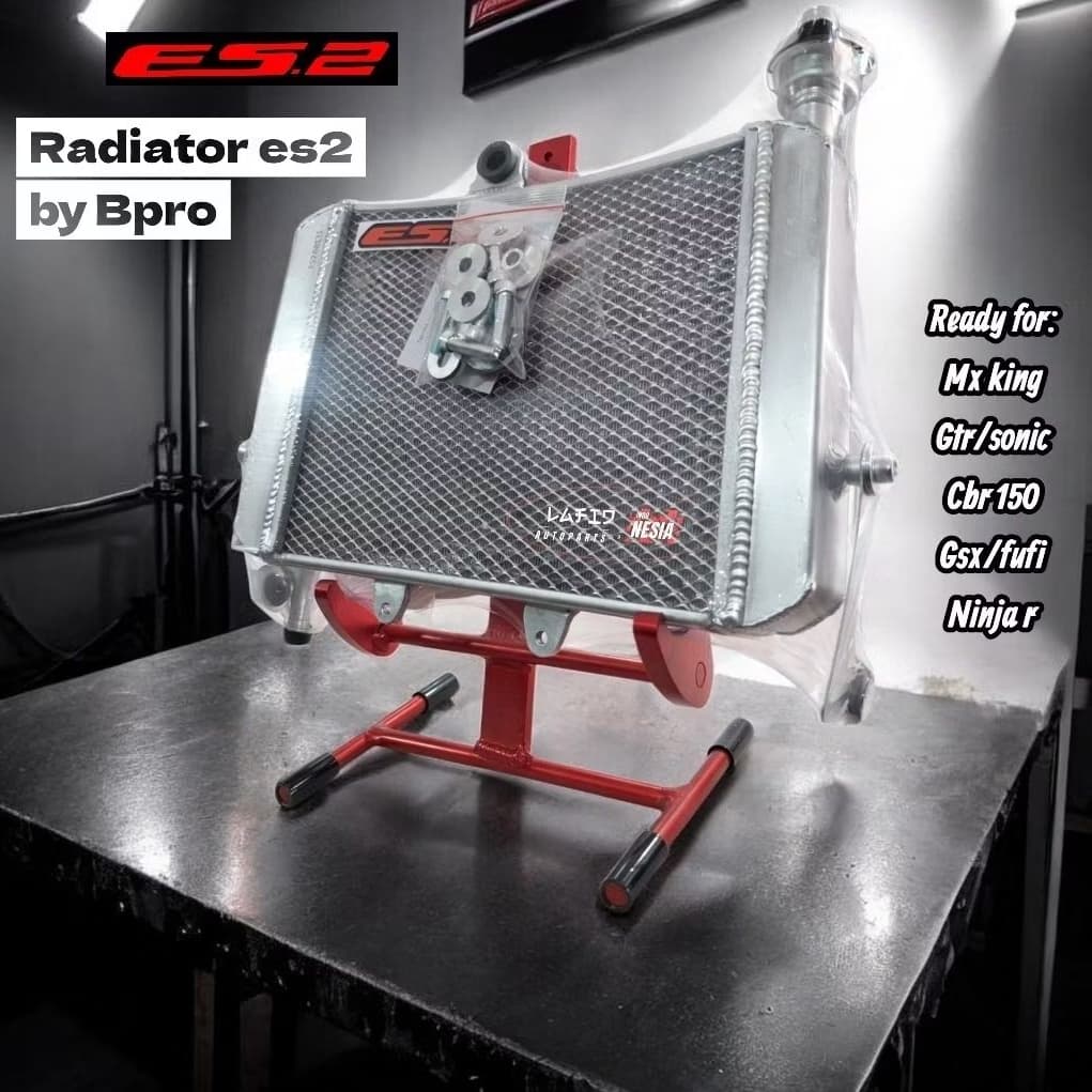 Radiator ES2 bpro MX King CBR150 Ninja150 R SS RR GTR Sonic Vixion racing harian original es.2